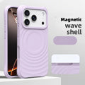 Offical Phone Case For iPhone Air 17 16 15 Pro Max Coque Water Ripple Silicone For Magsafe Wireless Charge Magnetic Soft Cover