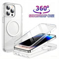 360 Full Shockproof Phone Case For Samsung Galaxy A05s A15 A25 A35 A55 A14 A24 A34 A54 for Magsafe Magnetic Transparent Cover