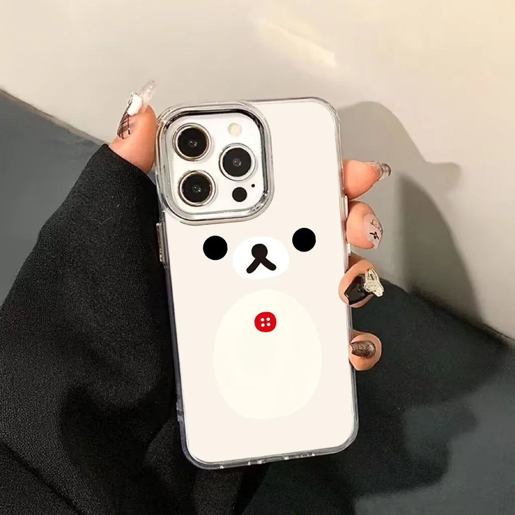 Cute Rilakkuma Bear Phone Case for Huawei Honor Magic X9d X8c 200 90 X7a X8a X8b X6a Lite 4G 5G Transparent Cover