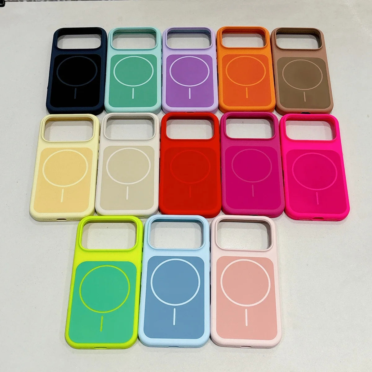 Original Liquid Silicone Dual Color For Magsafe Case For iPhone Air 17 16 15 14 13 Pro Max Plus Magnetic Charge Shockproof Cover