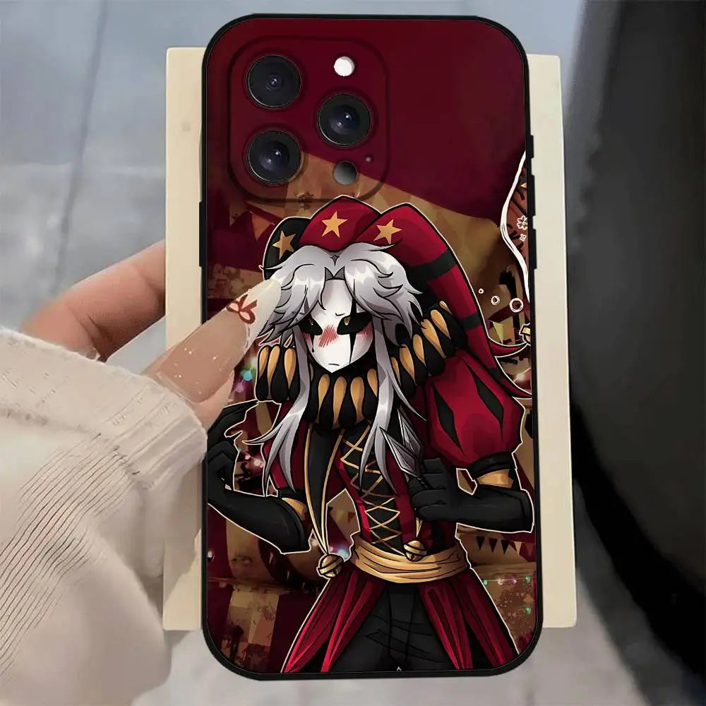 The Freak Circus Pierrot Phone Case For IPhone 17 Pro 15 13 14 16 11 12 Pro Max Plus XR XS X SE Matte Soft Funda Silicone Cover