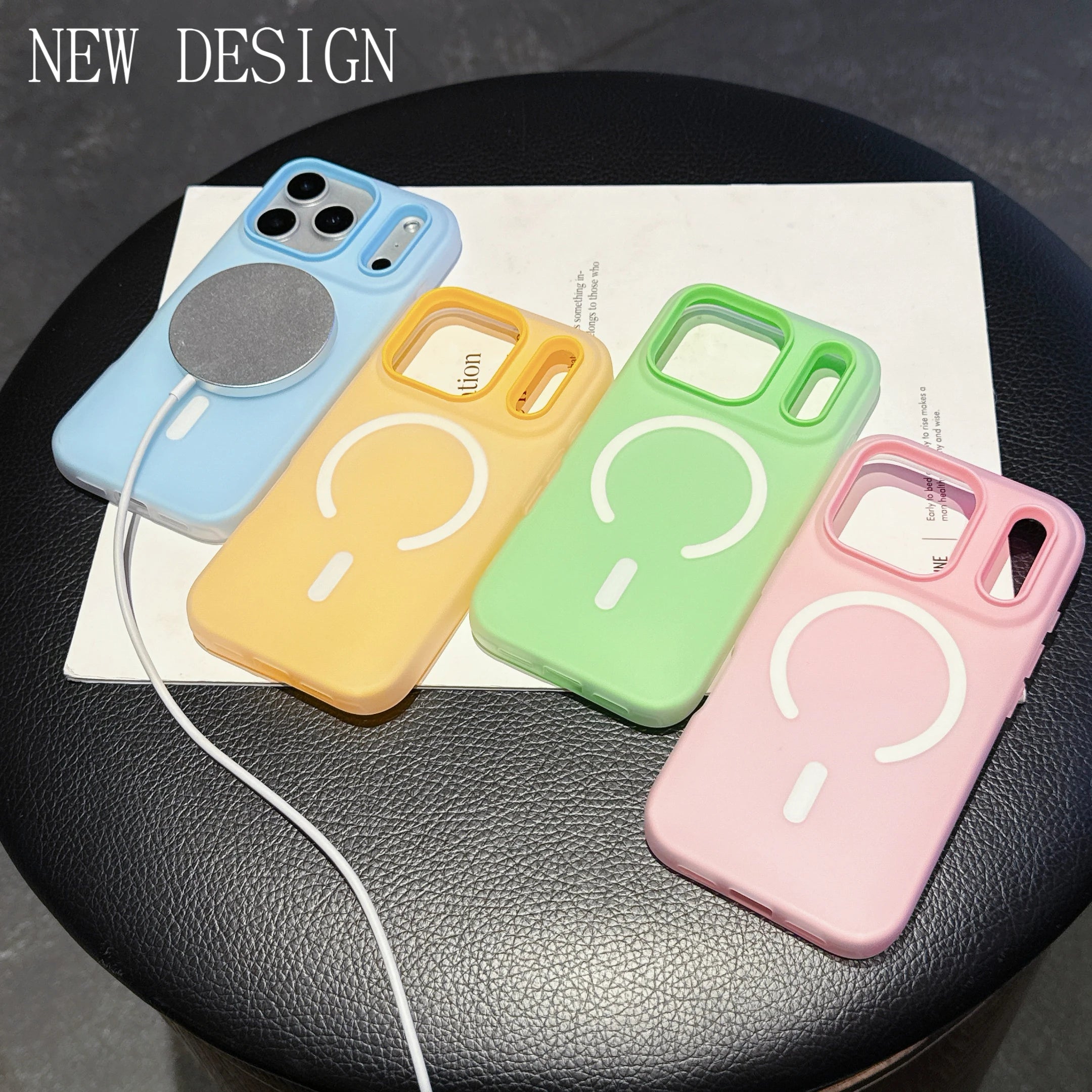 Original Candy Color 2IN1 Magnetic Case For iPhone 17 Pro Max Air 16 15 14 13 12 11 Plus For Magsafe Wireless Charge Matte Cover