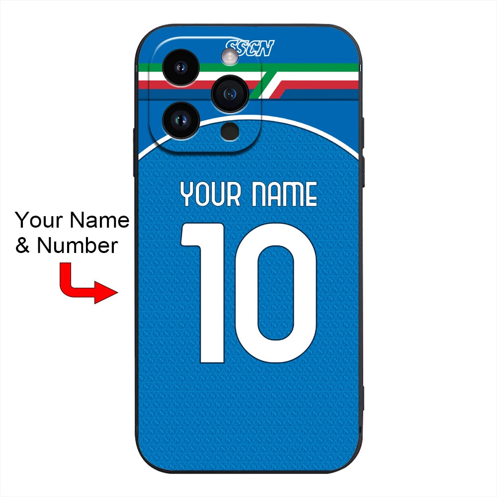 25 Italy Napoli Maradona PARTENOPEI Cover Case for iPhone 17 Air 16 15 14 Pro Max 13 12 11 Mini X XS XR 7 8 6S Plus SE