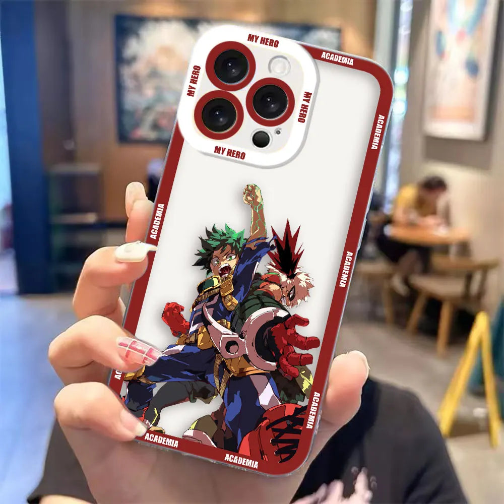 Clear Phone Case For Redmi Note 15 14 13 12 12S 11 11T 11S 10 9 10S 9S 8 Pro Max Plus Case Cover Midoriya Izuku My Hero Academia