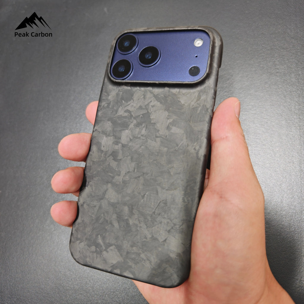 Matte Forged Real Carbon Fiber Case for iPhone 17 Pro Max /17Pro Super Light Hard Protective Luxury Business Back Phone Cover