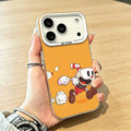 Game Cuphead Phone Case For iPhone 17,16,15,14,13,12,11 Plus,Pro Max,XS,Colorful Silver White Cover