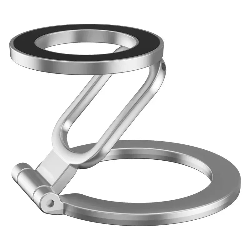2026 Double-Sided For MagSafe Phone Holder for iPhone 17 16 15 Foldable 360° Rotating Stand Strong Magnet & Finger Grip Suppor