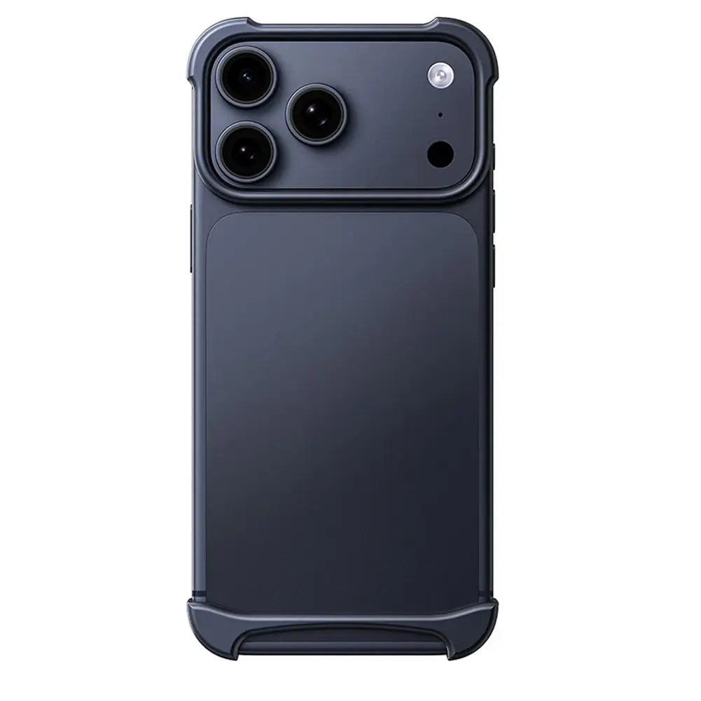 Luxury Aviation Aluminum Metal Case for iPhone 17 pro & pro Max Frameless Minimalist Borderless Bumper Cover