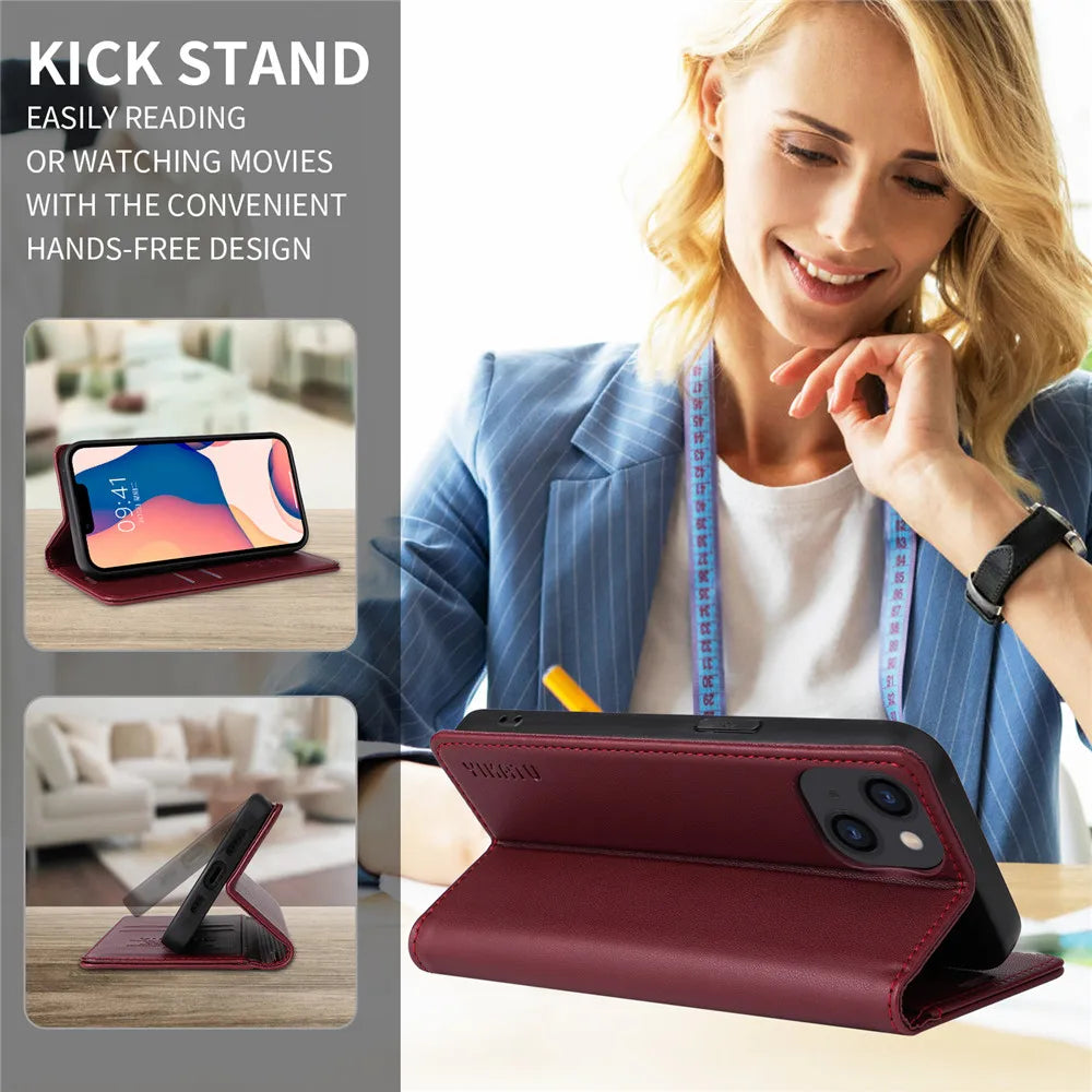 For Realme 15 Pro 5G Magnetic Leather Flip Book Funda For OPPO Realme 12 13 14 16 Pro Plus Case Realmi 16 Pro 15T 14T Cover