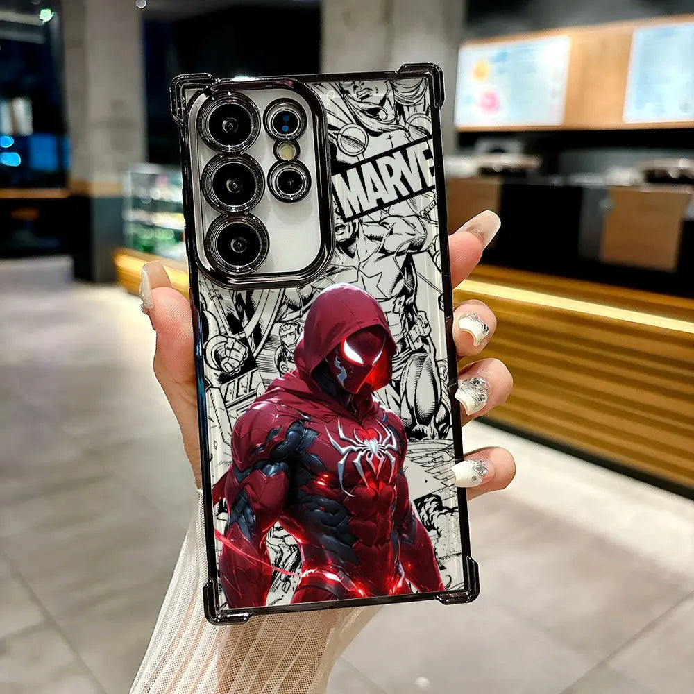 Iron Spider Man Captain America Case For Samsung Galaxy S26 S25 S26Ultra Edge S24 S23 S22 Plus S21 Ultra FE 5G Phone Back Cover