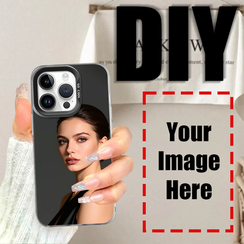 DIY Customized For iPhone 17 16 15 14 13 12 11 Pro XS Max Mini SE 2020 2022 Air XR 7 8 Plus 16E Photo IMD Case Shockproof Cover