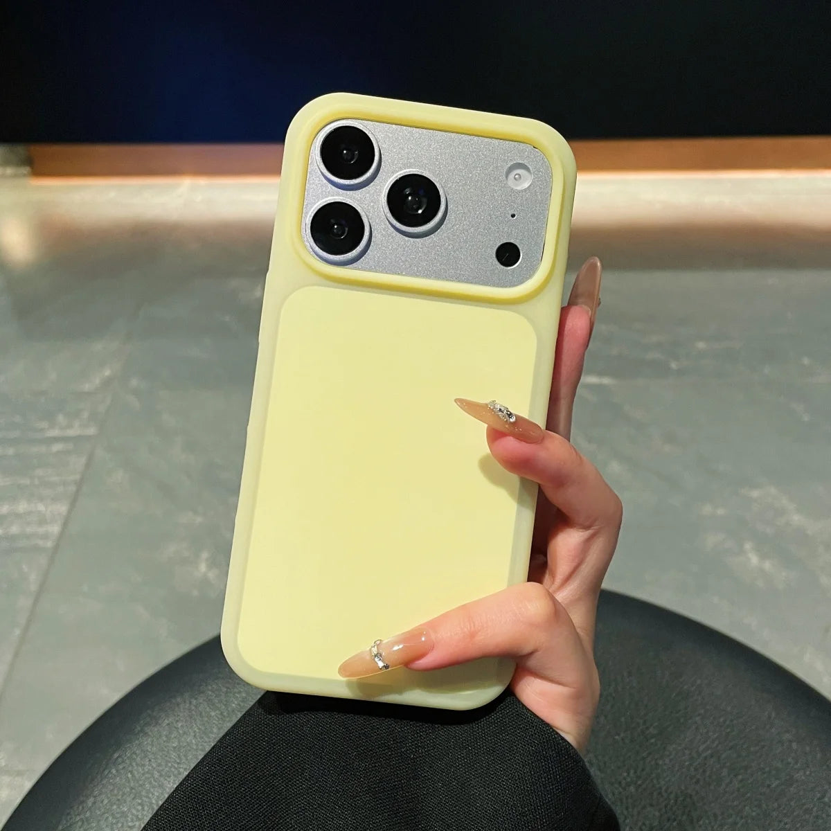 2in1 Cute Jelly Silicone Shockproof Phone Case For Apple iPhone 17 16 15 Pro Max Solid Color Ice Mist Non-Slip Shockproof Cover