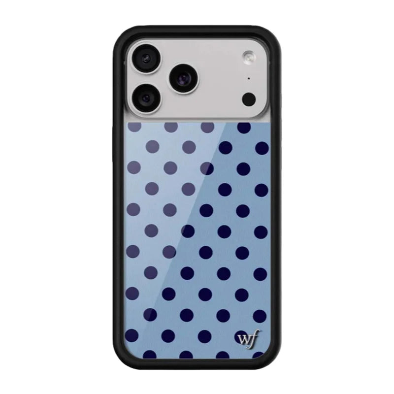 Cute 3D Pink yellow black white Polka Dot Wildflower Phone Case for iPhone 17 14 15 13 12 16Pro Max Plus wf Wave point Cover﻿﻿﻿﻿