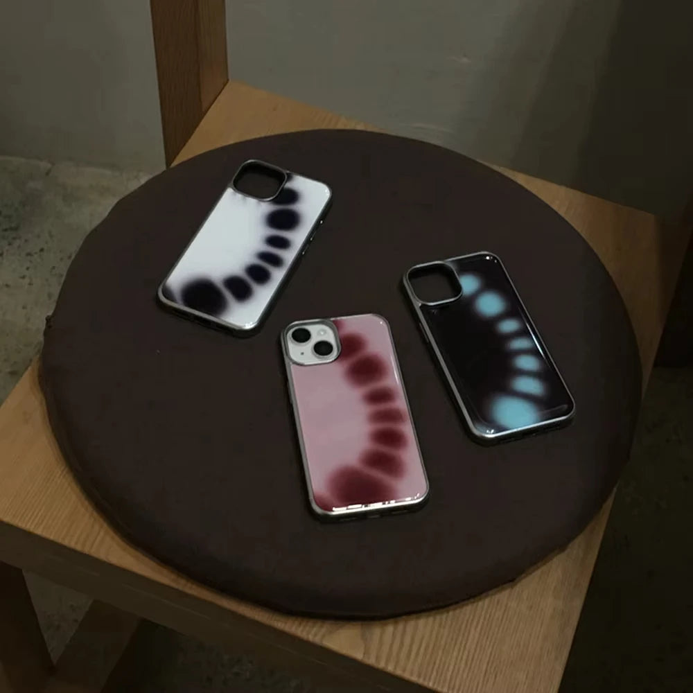 Korean Ins Glasses Guinea Pig Electroplated Drip Glue Phone Case For iPhone 17 Air 16 Pro Max 15 14 Plus 13 12 11 Back Cover