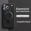 High-end liquid silicone phone case，Applicable iPhone 17 Pro Max、16、15、14、13、12 and 11 Pro Max，Equipped 360 Degree Rotating Brac