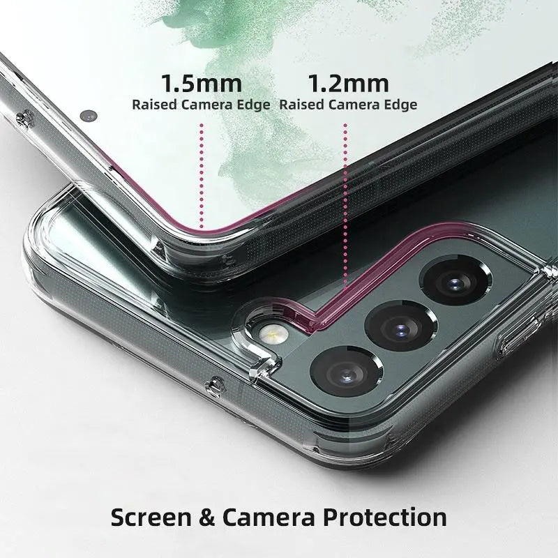 Clear Silicone Soft Phone Case For Samsung Galaxy S21 S22 S23 S24 Plus S25 Ultra S23 Fe Edge A14 A34 A54 A15 A25 A35 A55 Case
