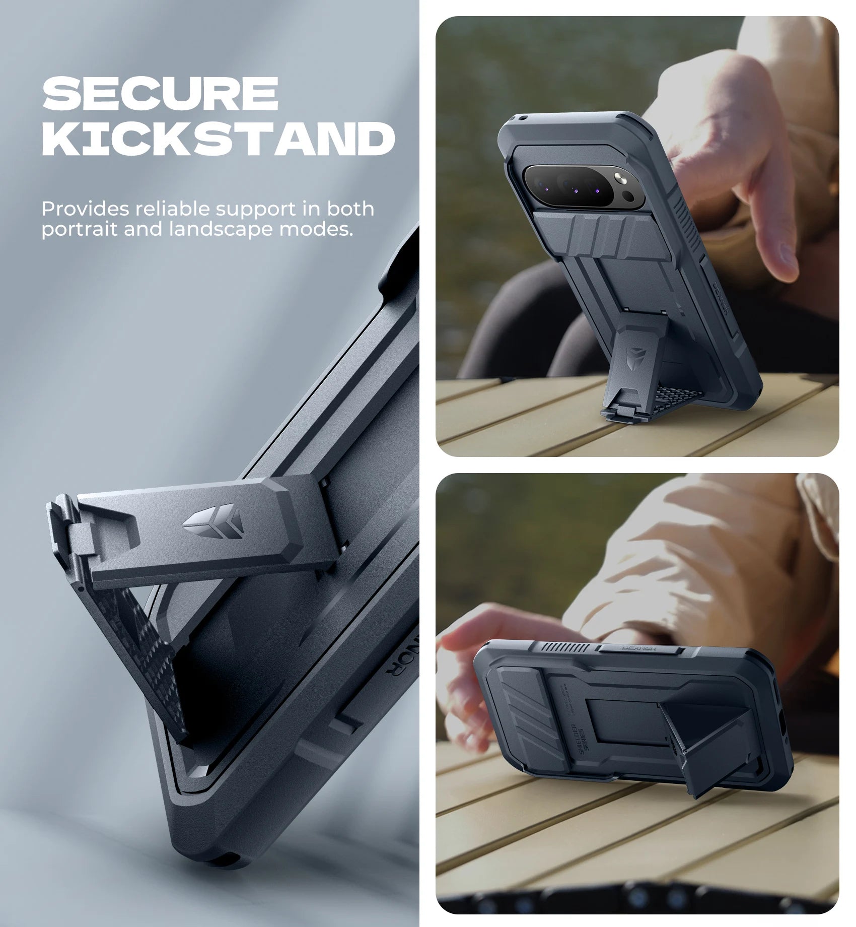 For Google Pixel 10/10 Pro Case with Slide Camera Cover and Built-in Screen Protector Kickstand Rugged Bumper Shockproof Cover