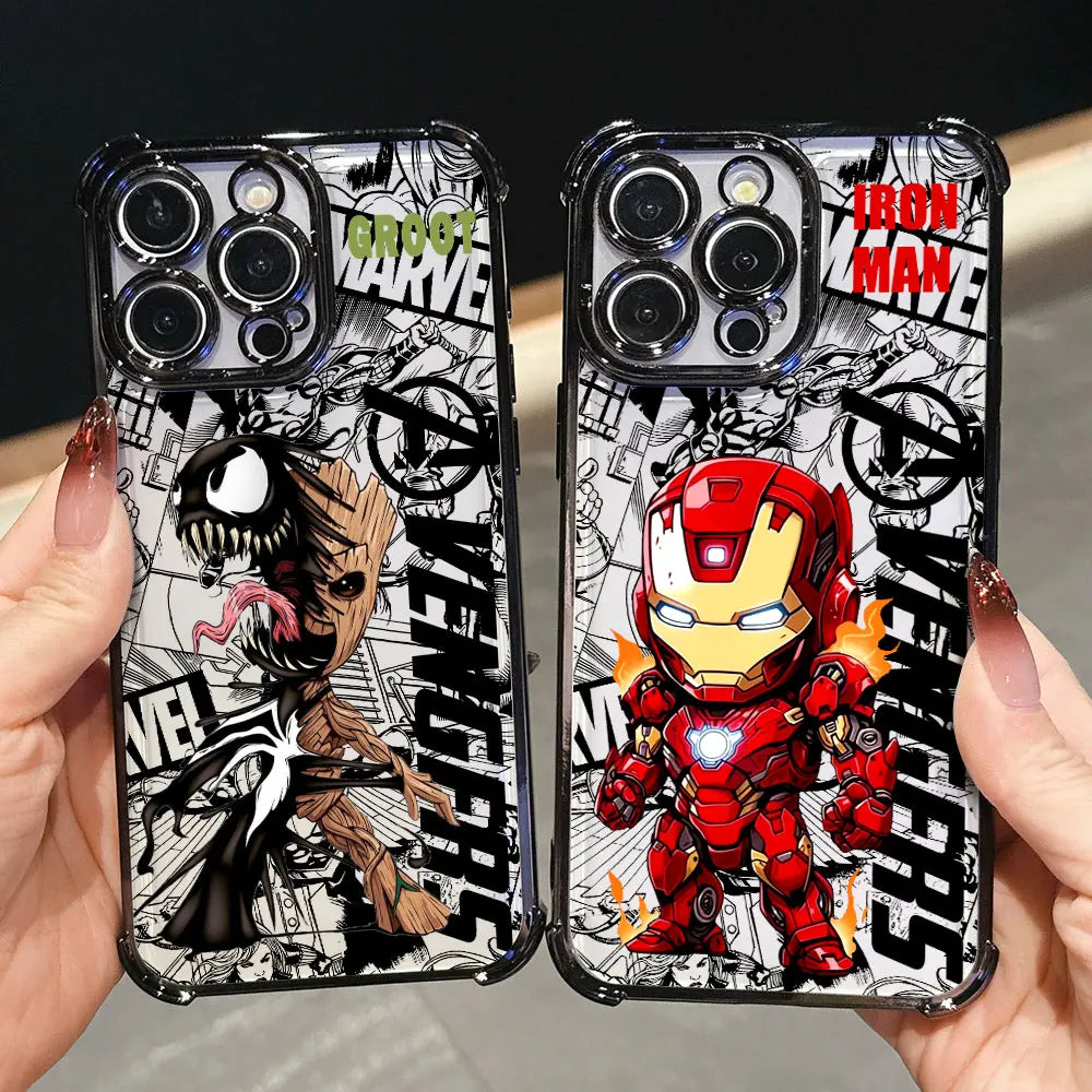 Baby The Avenger Marvel Groot Luxury Case For iPhone 17E 17 16 Pro 15 14 13 12 11 Pro Max 17 Air 16 E Plus Silicone Phone Cover