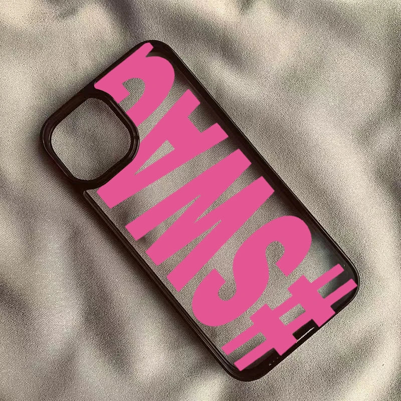 Luxury SWAG Bold Letter Phone Case for iPhone 17 16 15 Pro Max 14 13 11 12 Pro Max Air 16E XR XS Max 78 Plus SE Shockproof Cover