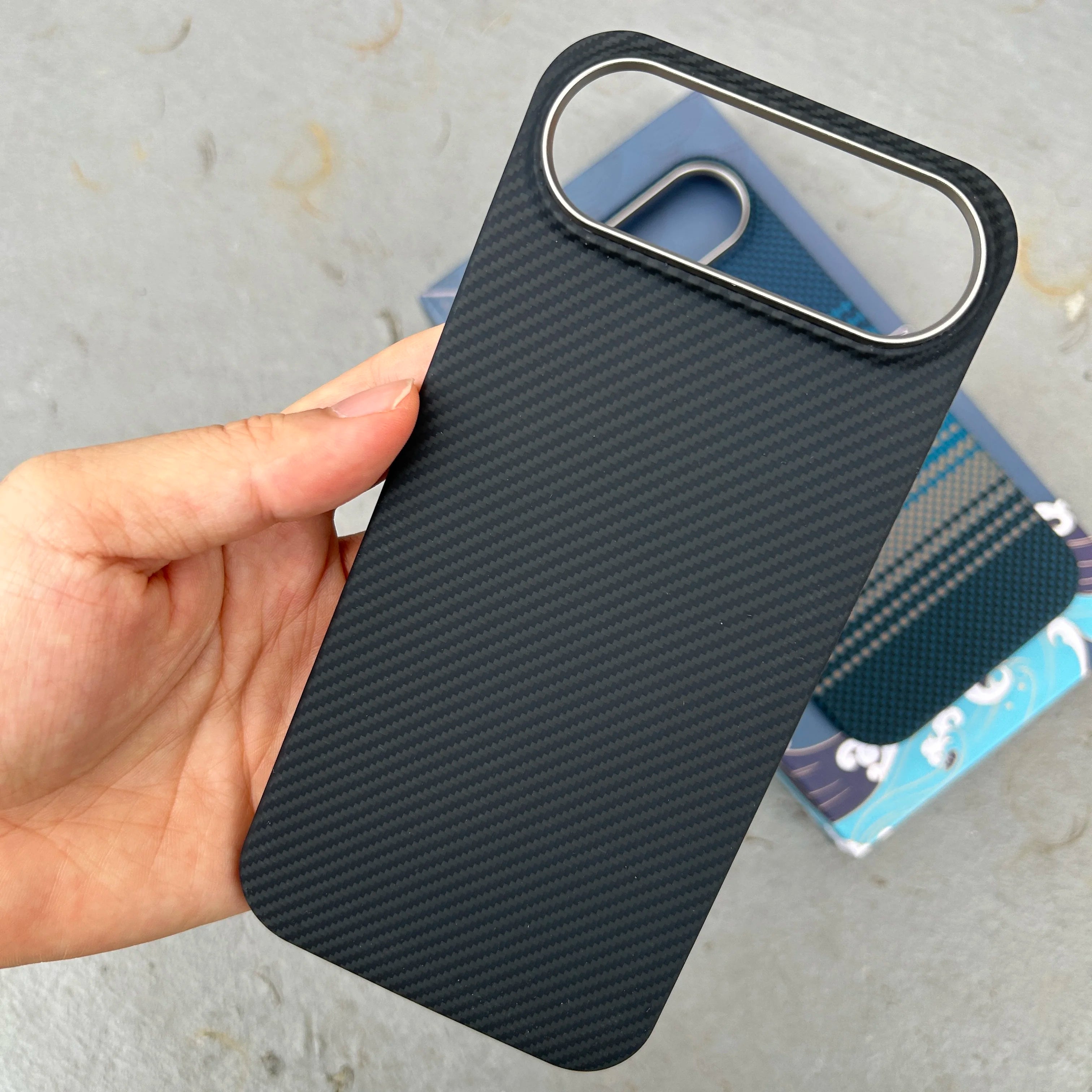 For Magsafe Magnetic Case For iPhone 17 Pro Max Real Carbon Fiber Color Aramid Fiber Cover for iPhone 17 Pro/17pro max Case capa