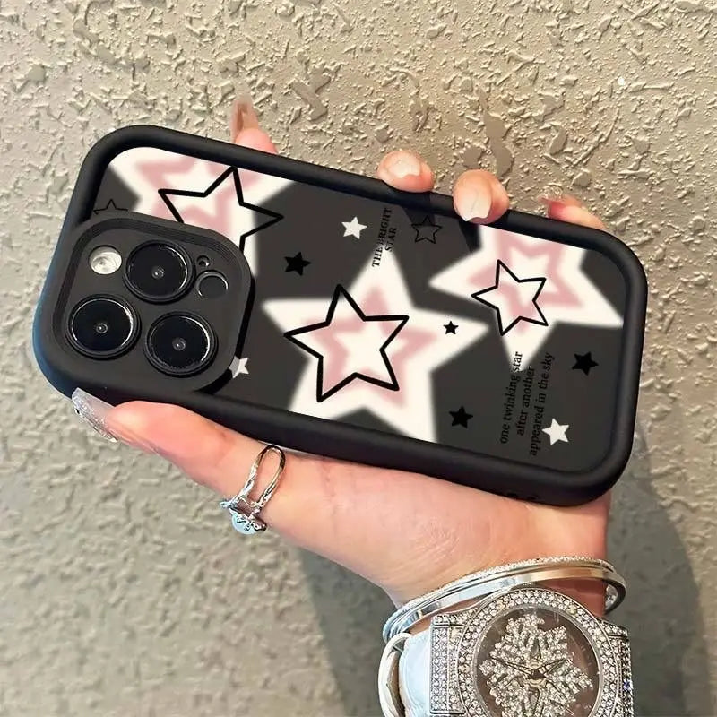English Stars Phone Case For iPhone 15 Pro Max 14 11 13 Mini 12 XR 8 7 6 6S Plus X XS 5 5S SE Shockproof Silicone Cover