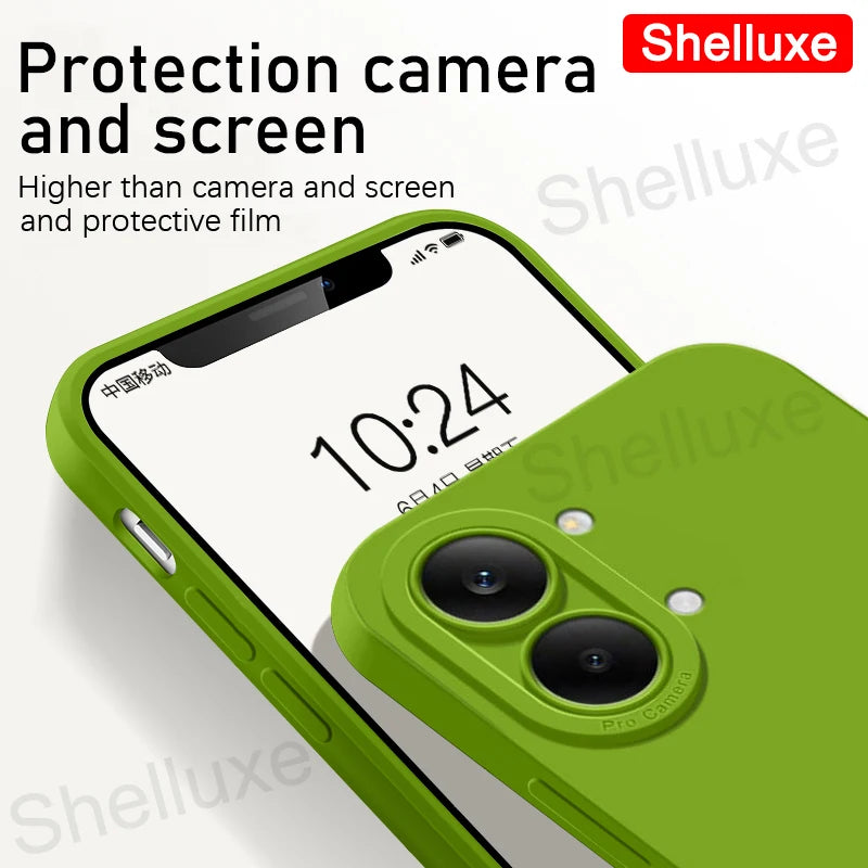 For PocoX8 ProMax Case Shelluxe Square Liquid Silicone Soft Cover For Xiaomi POCO X8 X7 Pro Max 5G Silky Feel Phone Cases