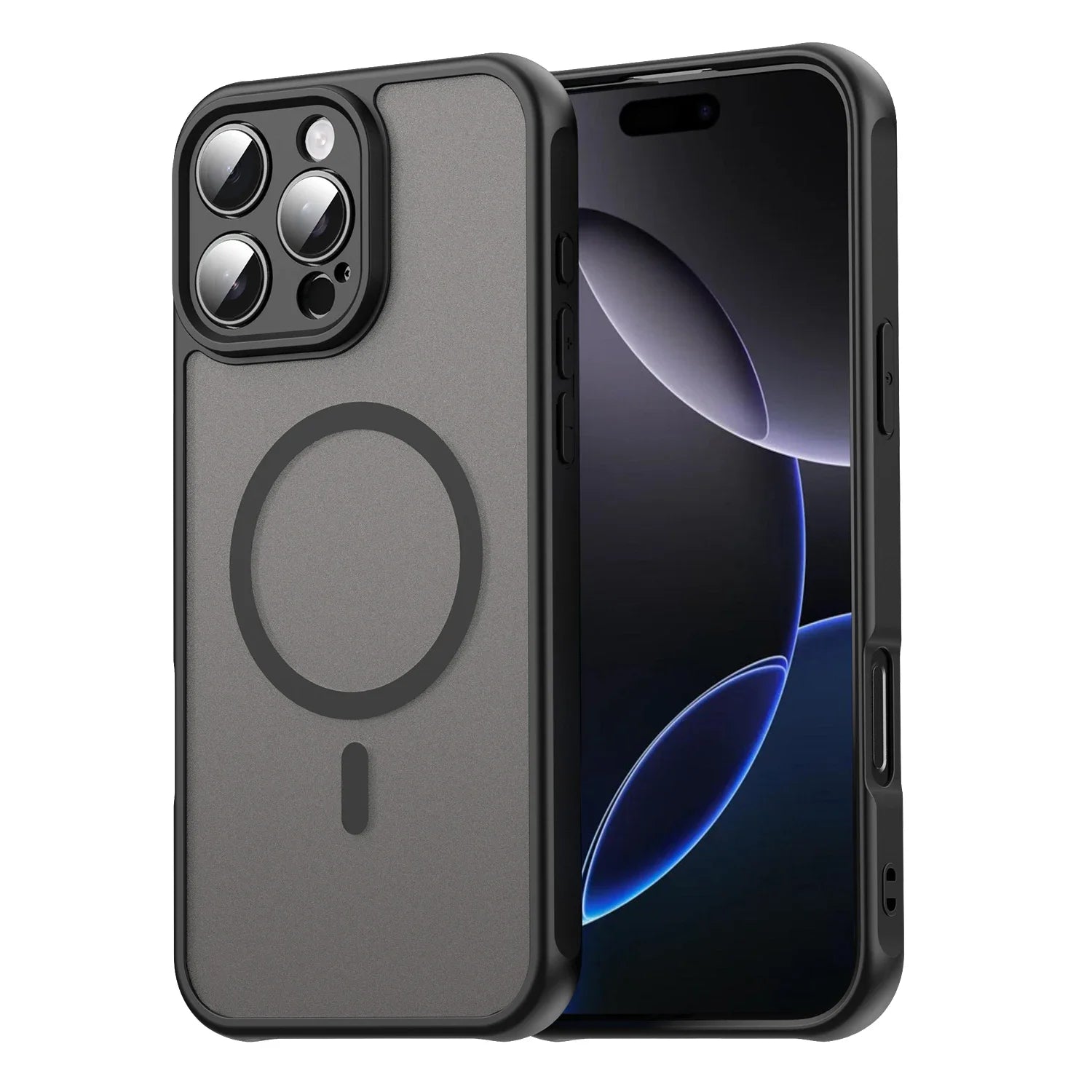 For Magsafe Magnetic Wireless Charge Frosted Case For iPhone 16 15 14 13 12 Pro Max Plus Funda Shockproof Matte Back Cover Coque