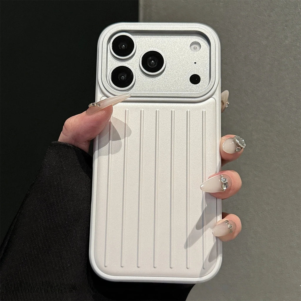 Luxury  3 in 1 Electroplating Matte Phone Case For iPhone 13 14 15 16 Pro 17 Pro Max Shockproof Back Bumper Cases Cover