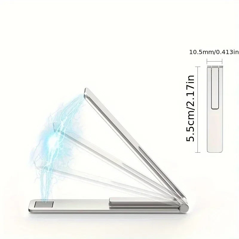 Ultra-thin Minimalist Mobile Phone Holder Metal Folding Back Stick Phone Desktop Holder Portable Mobile Support Phone Stand