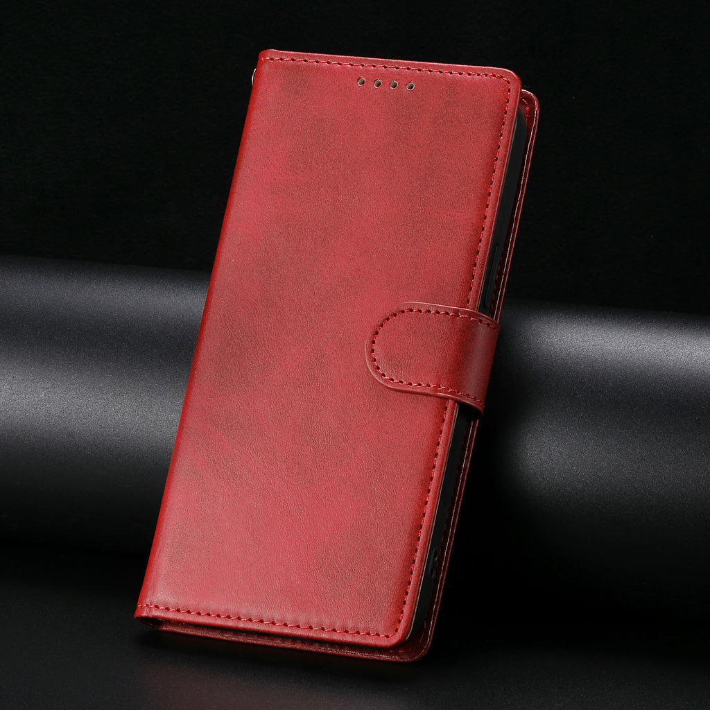 Business Leather Flip Case For iPhone 17 16 Pro Max Air 16E 15 14 13 12 11 Pro XS Max XR 8 7 Plus SE Cards Solt Wallet Cover