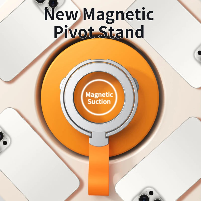 Universal Mobile Phone Strong Magnetic Holder for MagSafe Rotatable Folding Portable Magnet Bracket for iPhone 17 16 Pro Samsung