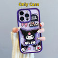 Sanrio 3D Cartoon Kuromi Phone Case For Xiaomi Redmi 15 15C 14C 13C 13R 13 12 12C 10 10A 9 9A 9T 9C 11A Wrist Strap Soft Cover