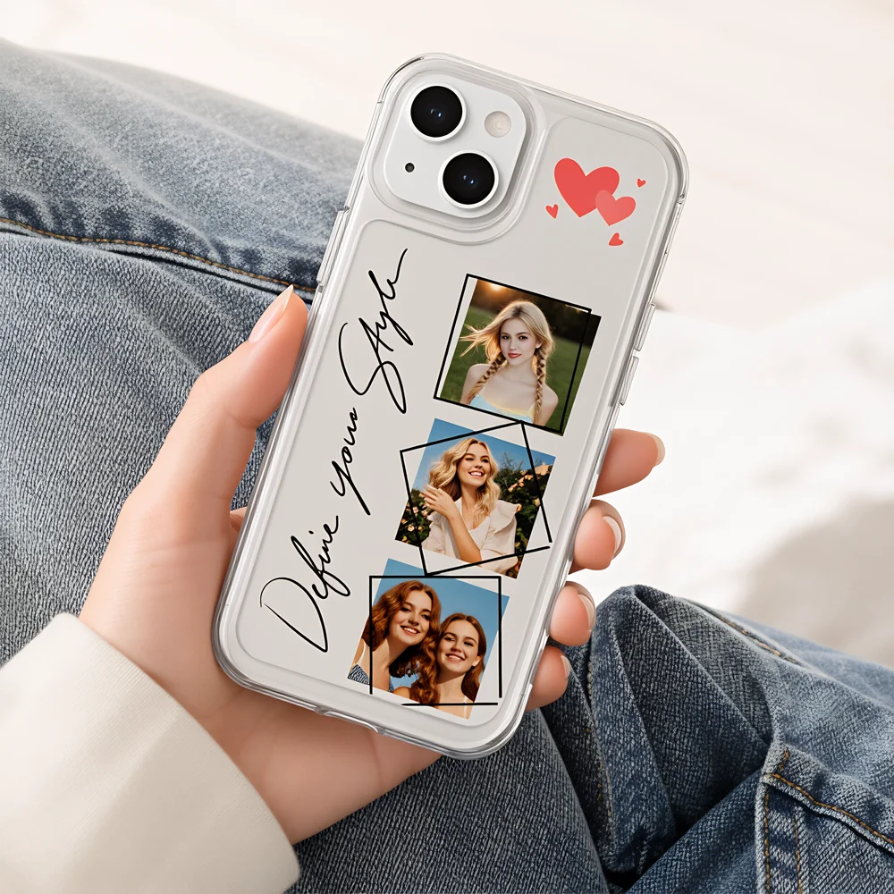 DIY Custom For iPhone 17 16 15 14 13 12 11 Pro Max Plus Mini SE XS XR Air 8 Plus Shockproof Phone Case Protective Back Cover