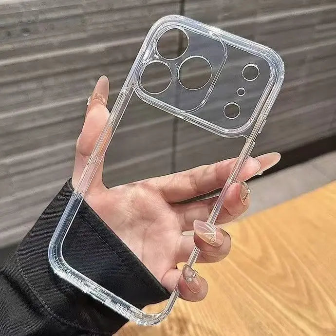 Clear Phone Case For iPhone 17 Pro Max Case Silicone Soft Cases For iPhone 11 12 13 14 15 16 Plus 17 Pro Max Air 16E Cover