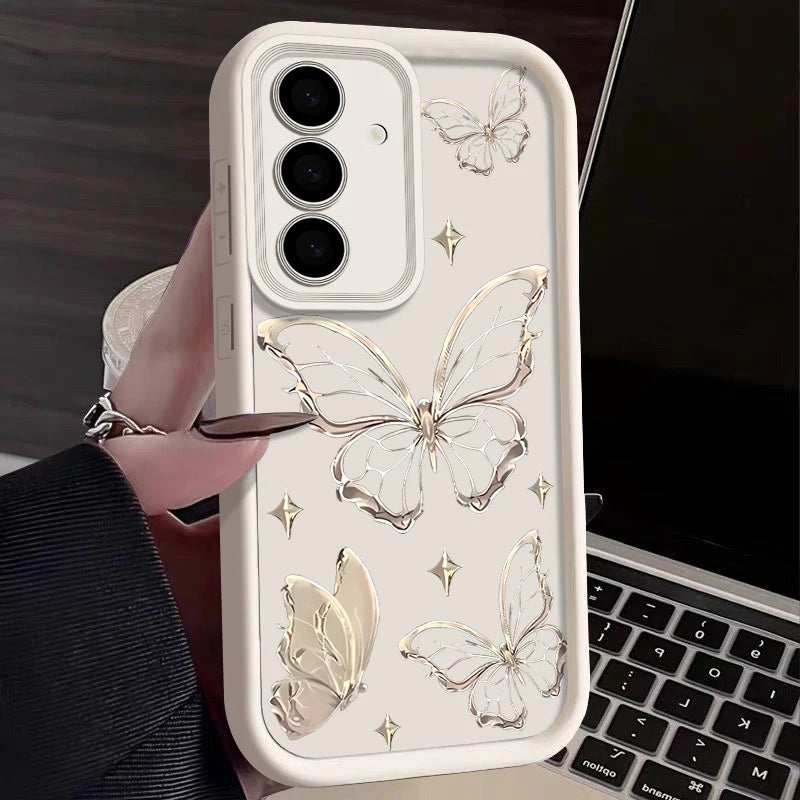 Butterfly Case For Samsung Galaxy A56 A36 A26 A16 5G A55 A35 A17 A37 A57 A15 A54 A34 S20 FE S21 S22 S23 S26 S24 S25 Ultra Capa