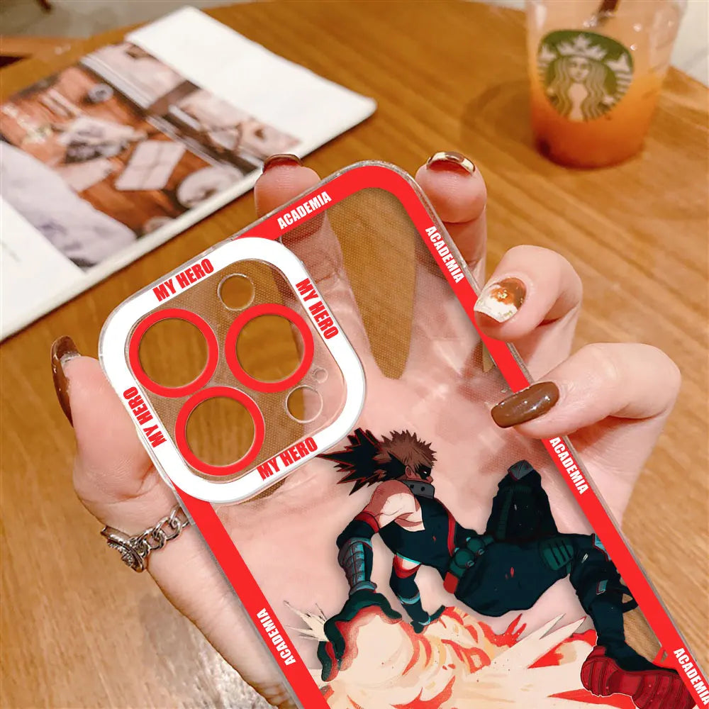 Clear Phone Case For Redmi Note 15 14 13 12 12S 11 11T 11S 10 9 10S 9S 8 Pro Max Plus Case Cover Midoriya Izuku My Hero Academia