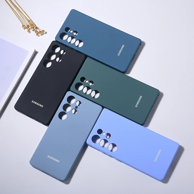 TPU Case For Samsung S25 Ultra 5G Luxury Liquid Silicone Phone Case Soft Touch Full Protective Back Cover For Galaxy S25Plus S25