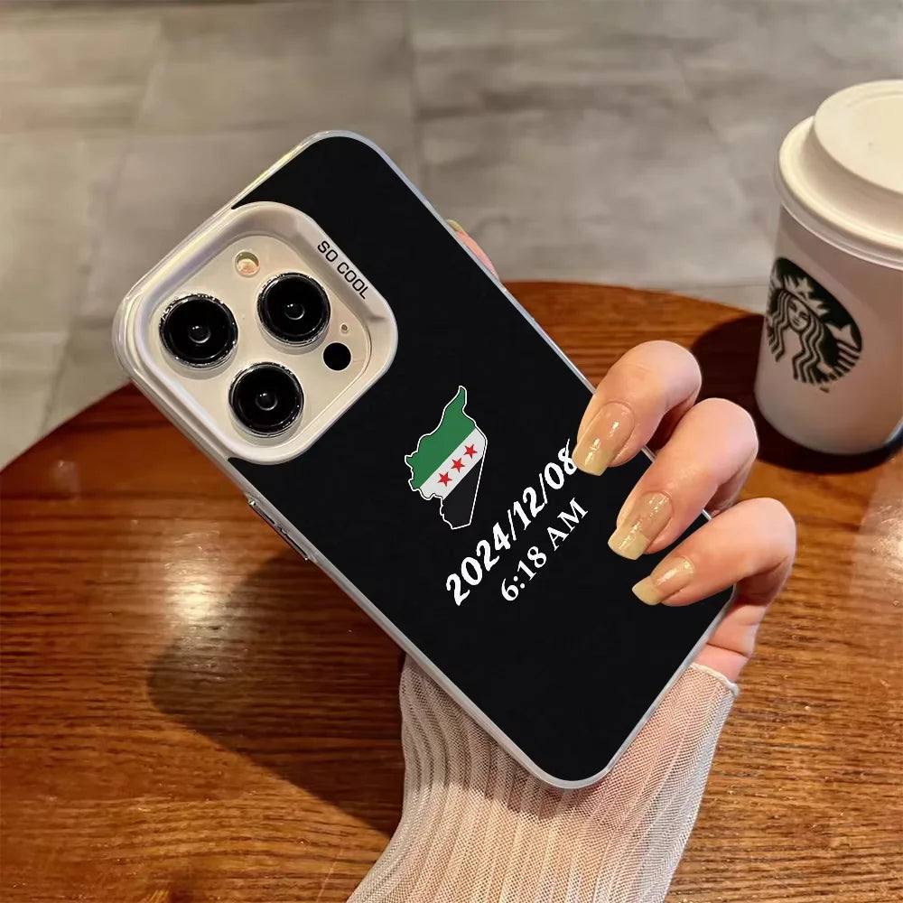 Flag of Syria Phone Case For iPhone 17 Air 16 e 15 14 13 12 11 Pro Max Plus Mini SE 2020 2022 Shockproof Bumper