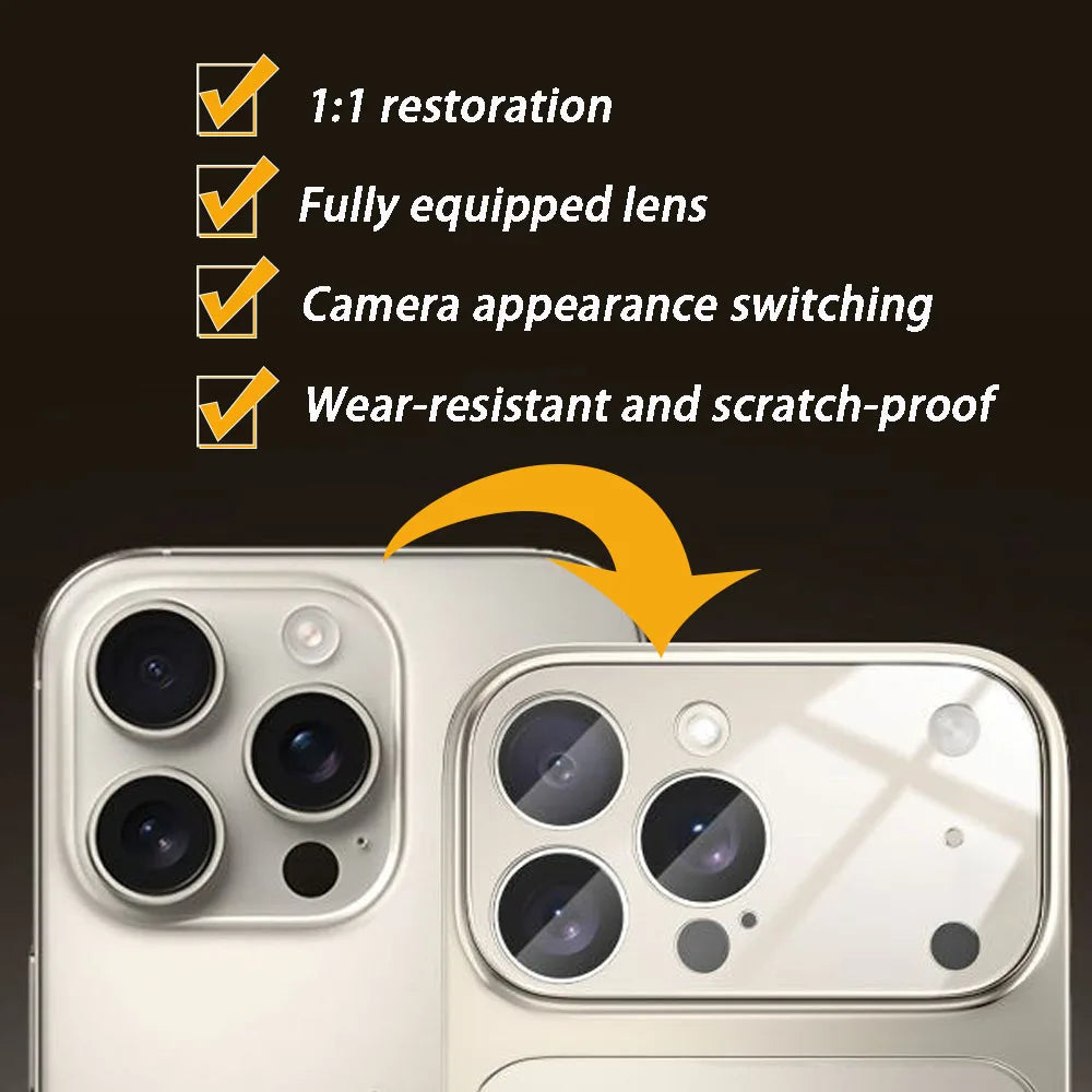New Magnetic Shockproof Anti-fall Case For IPhone 13 14 15Pro 16 Pro Max Convert to 17 Pro Max Support MagSafe Wireless Charging