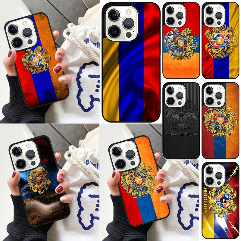 Armenia Coat Of Arms Flag phone Case Cover For iPhone 17 Air 16 15 14 Plus for apple 16 11 12 13 Pro Max coque