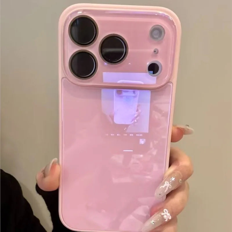 Luxury Candy Color Tempered Glass Camera Protection Case for iPhone 17 16 15 14 13 12 Pro Max Shockproof Bumper Hard Back Cover