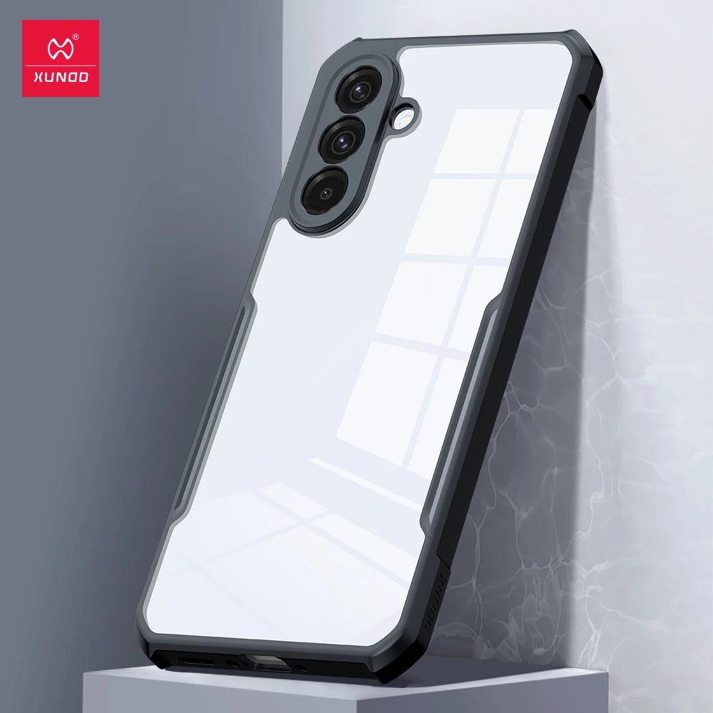 Xundd For Samsung Galaxy A36 A56 A57 A37 A16 A17 5G A06 A07 Case,Airbag Anti-drop TPU&Acrylic Back Clear Camera Protection Cover
