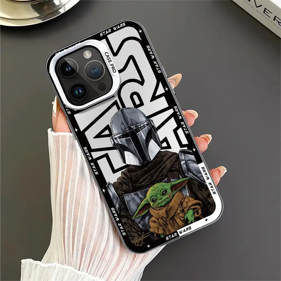 Luxury Stars W-Wars Case for iPhone 17 Pro Max 13 Pro 16 11 XR 15 Plus XS 14 12 Air Back Phone Cover