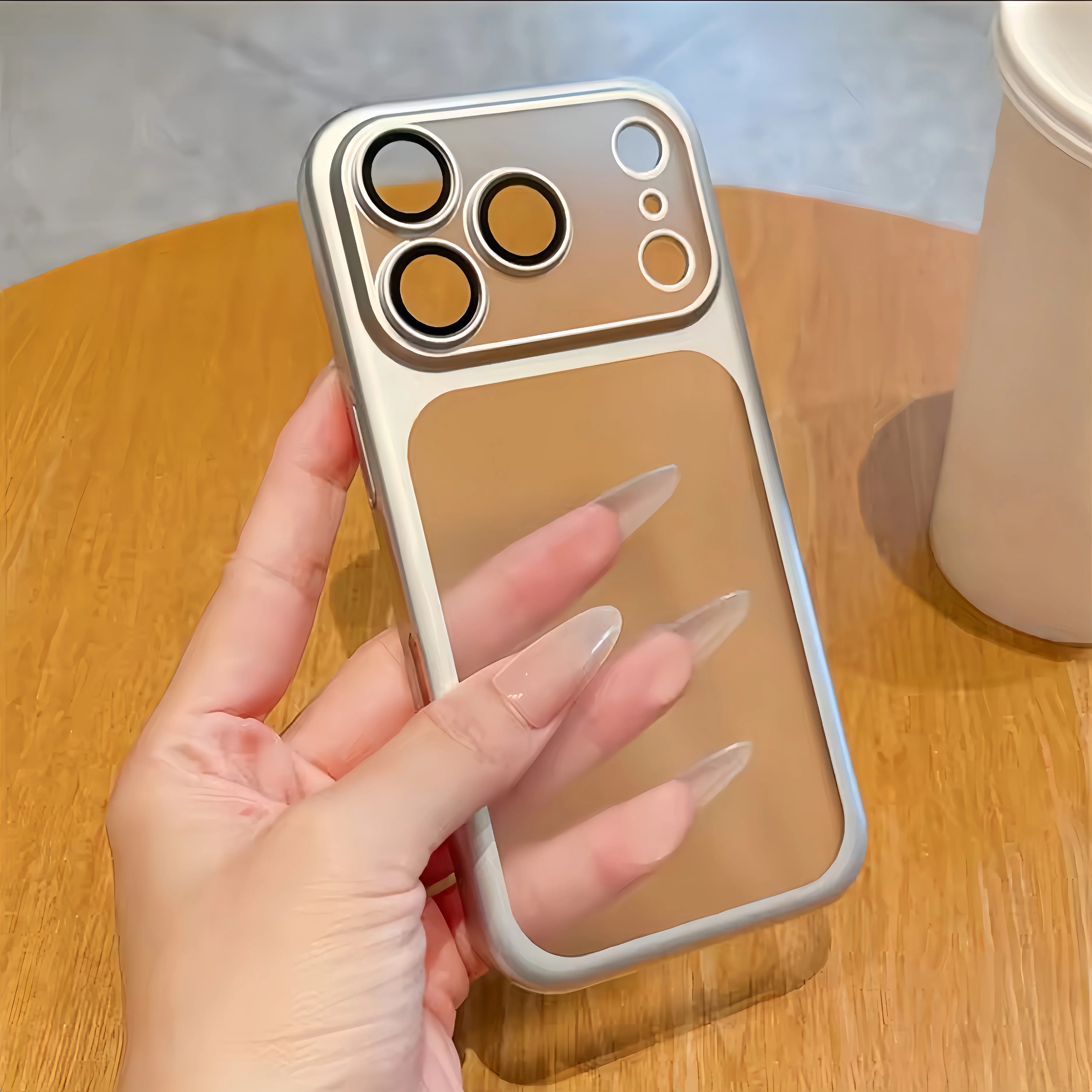 Official Cosmic Orange Plating Frosted Translucent Thin Phone Case For iPhone 17 Pro Max Air Series Bumper Cover for 17 Pro Case