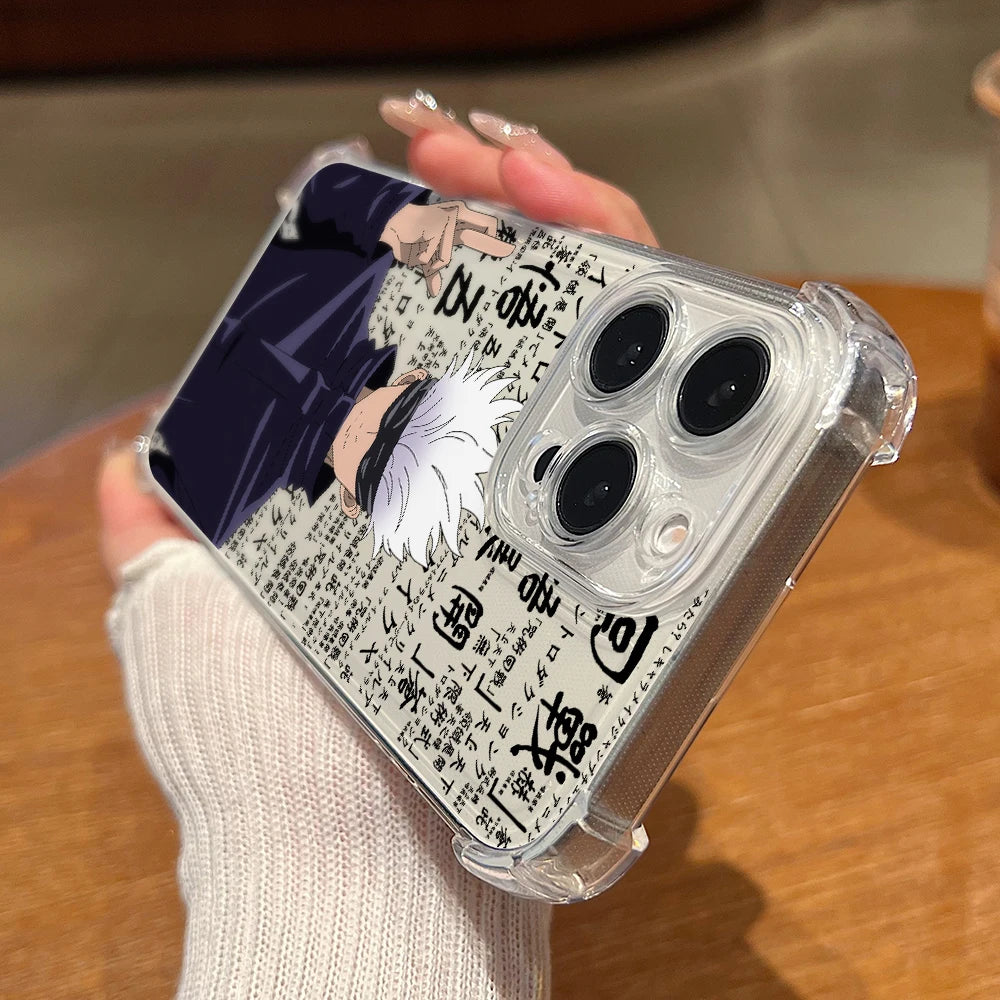 Anime Jujutsus Kaisen Gojos Phone Case For Motorola Moto Edge G G86 G06 G56 70 60 50 G24 E15 Pro Neo Fision Stylus Power 5G