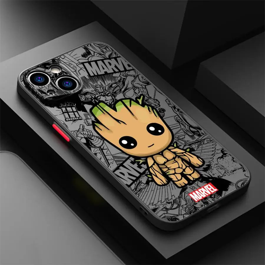 Case for iPhone 7 8 15 Plus 16e 14 12 XS 11 16 Pro Max 13 Mini X Back Phone Cover Marvel Spider-Man Iron Man Cool