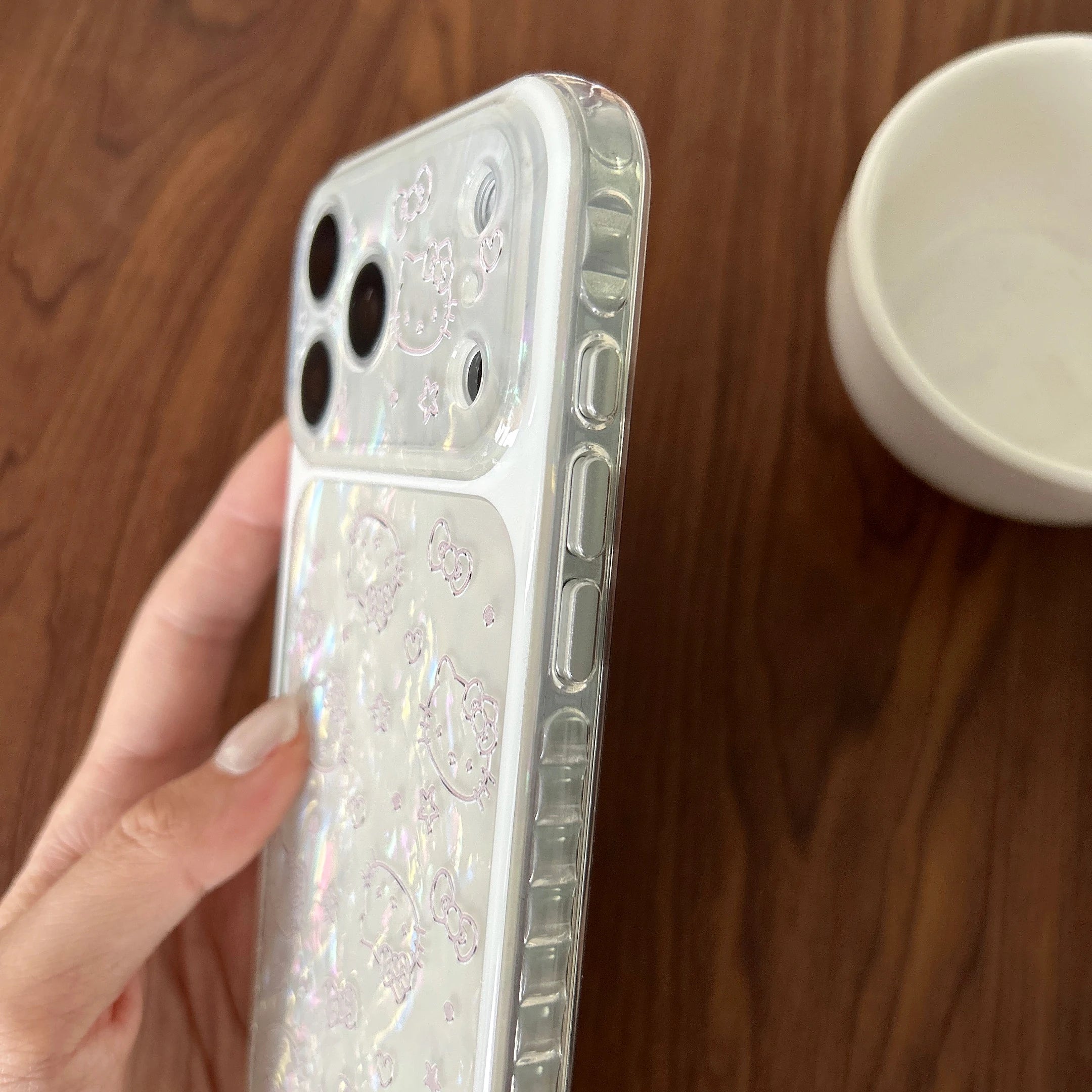 Cute Cartoon Lines Hello Kitty Shockproof Phone Case For iphone 17 16 15 Pro Max 17Pro Camera Lens Protective Cover Sanrio Funda