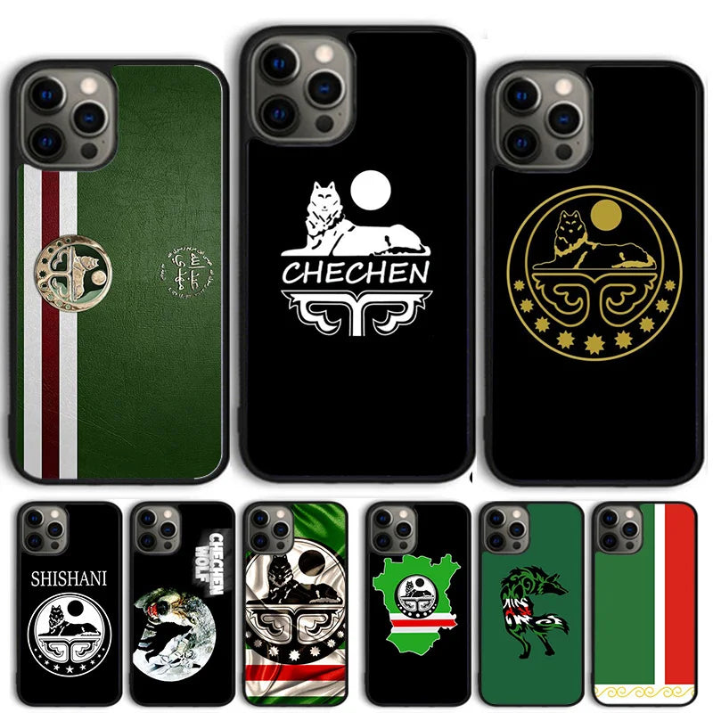 Chechen Flag Phone Case Cover For iPhone 17 Air 16 15 11 13 14 Pro Max 12 Plus Max Fundas