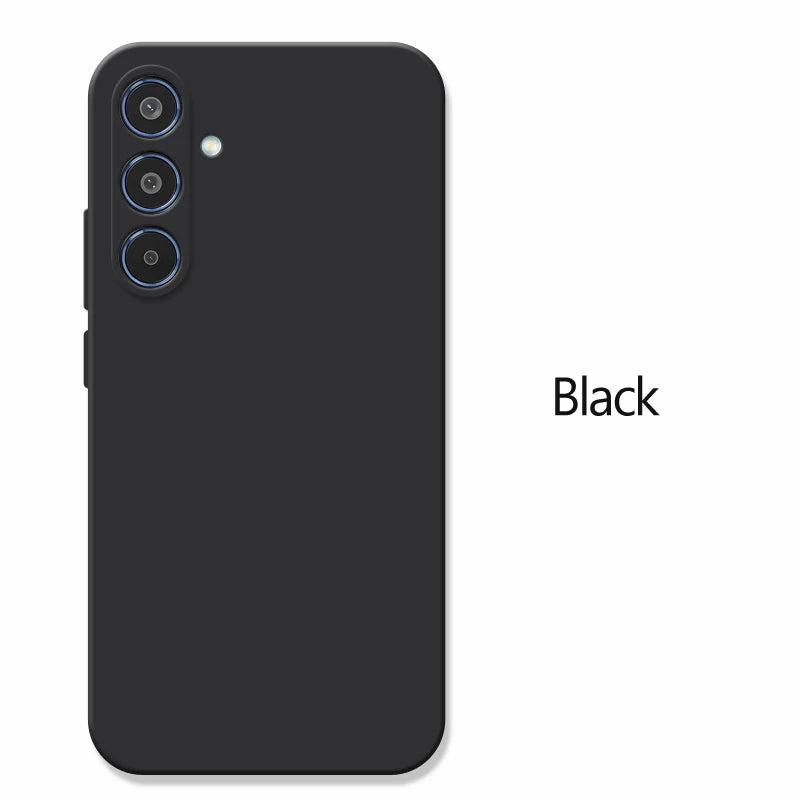 Shockproof Liquid Silicone Phone Case For Samsung Galaxy S24 S25 S21 S22 S23 FE S 25 edge 24 Plus Ultra Thin Matte Cases Fundas