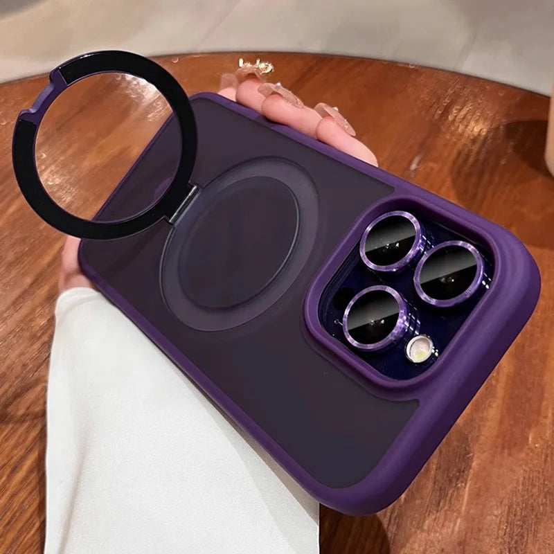 Luxury desert gold Magsafe Wireless Charging case for iphone 16 15 14 13 12 11 pro max plus 16e Magnetic Camera Protection Cover